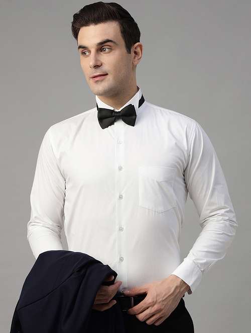men solid collared long sleeve shirt - 22039472 -  Standard Image - 0