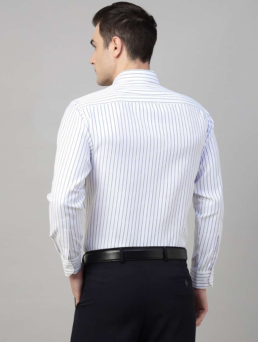 men striped collared long sleeve shirt - 22039619 -  Standard Image - 3