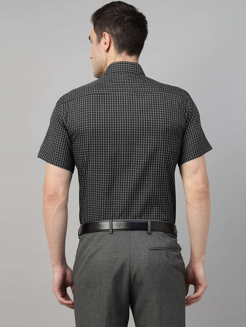 men collared short sleeve regular fit shirt - 22039620 -  Standard Image - 3