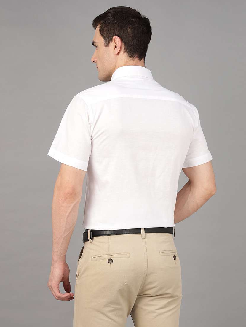 men solid collared long sleeve shirt - 22039635 -  Standard Image - 3