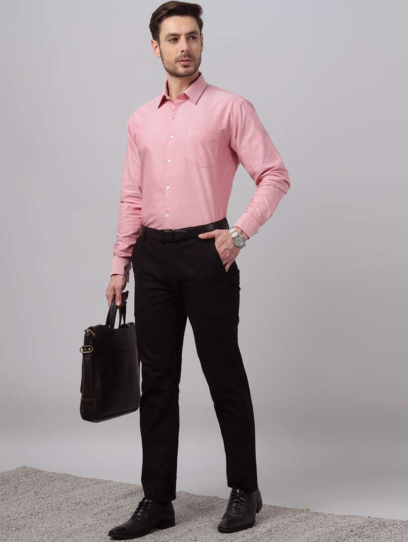 men solid collared long sleeve shirt - 22039643 -  Standard Image - 3