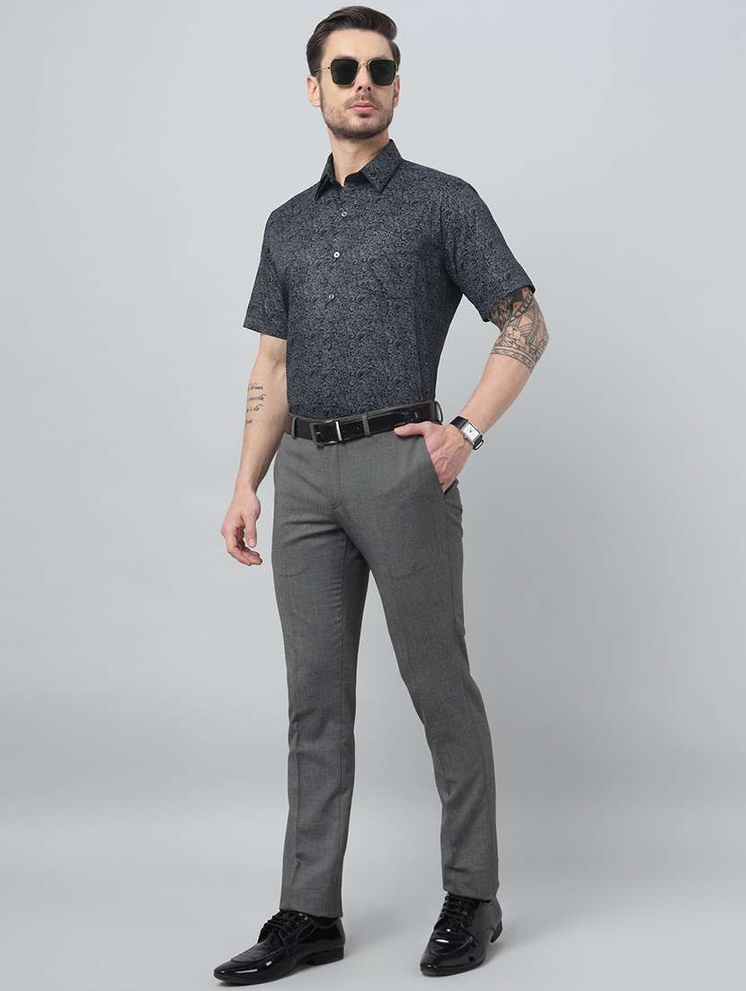 men printed collared short sleeve shirt - 22039647 -  Standard Image - 3