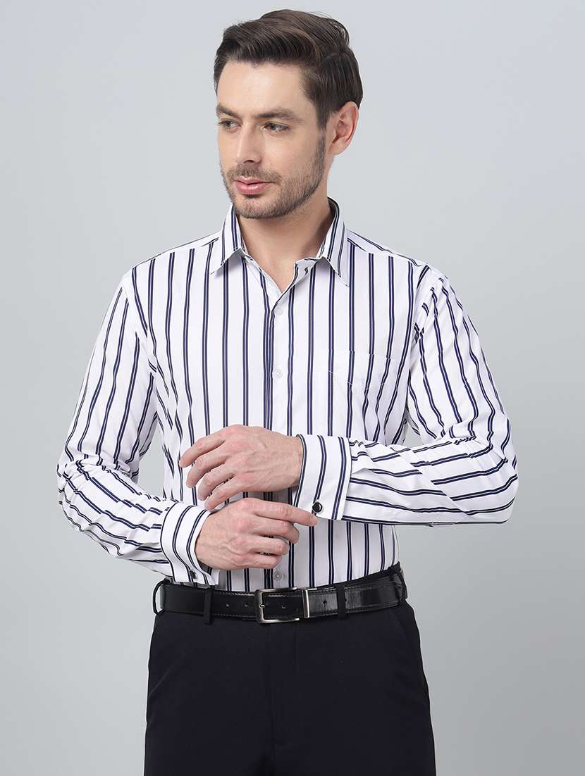 men collared long sleeve regular fit shirt
