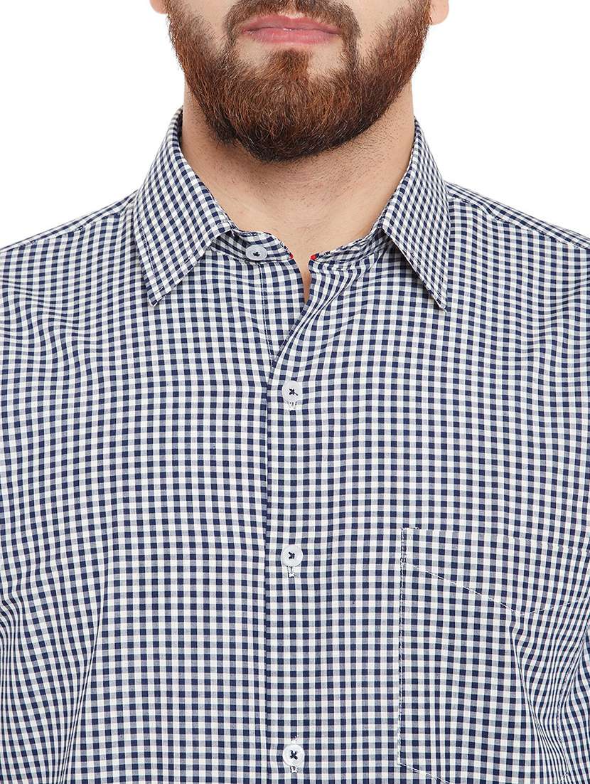 men collared long sleeve regular fit shirt - 22039690 -  Standard Image - 3