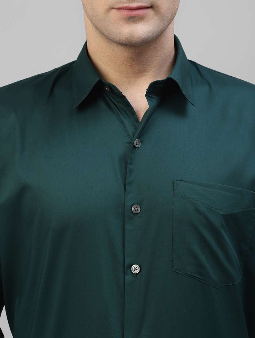 men solid collared long sleeve shirt - 22039702 -  Standard Image - 3