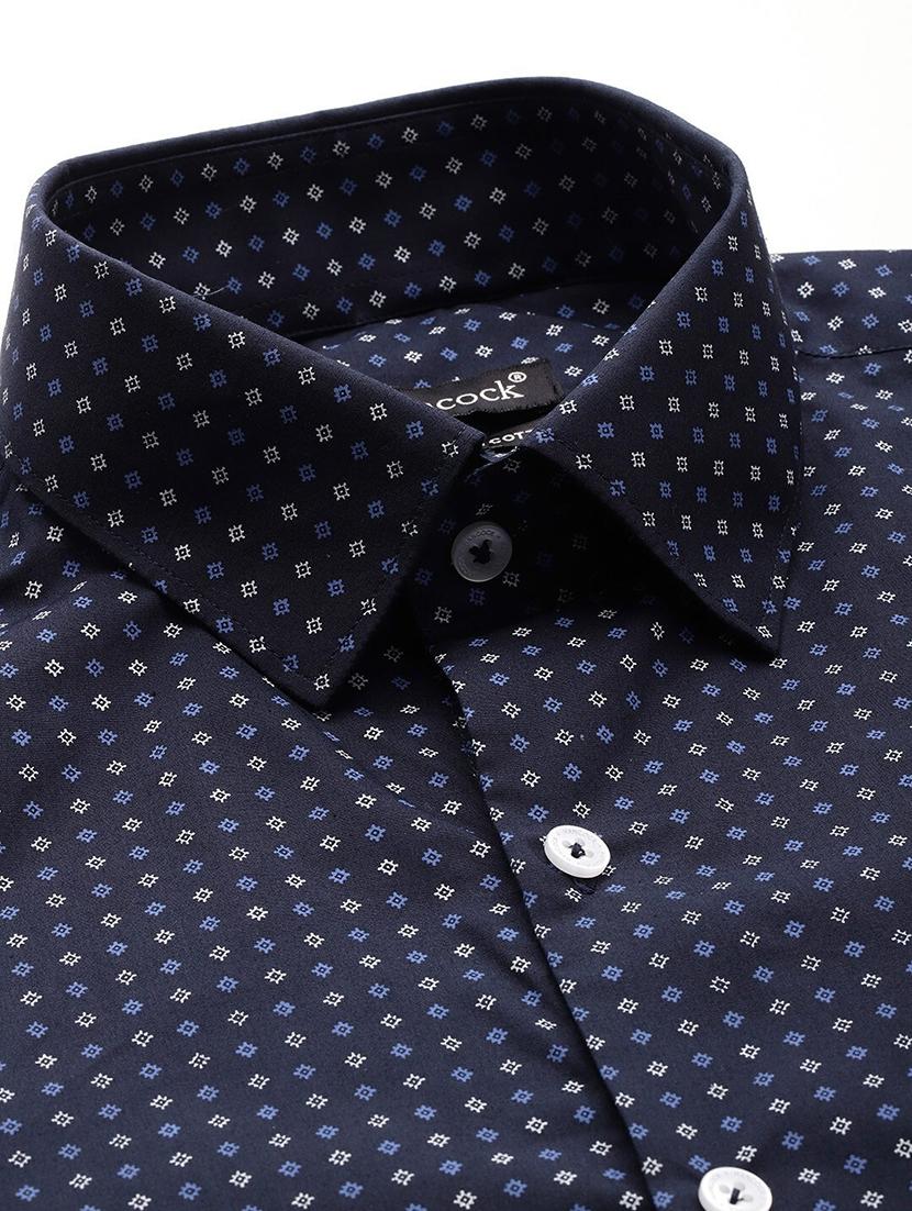 men printed collared long sleeve shirt - 22039712 - Standard Image - 3