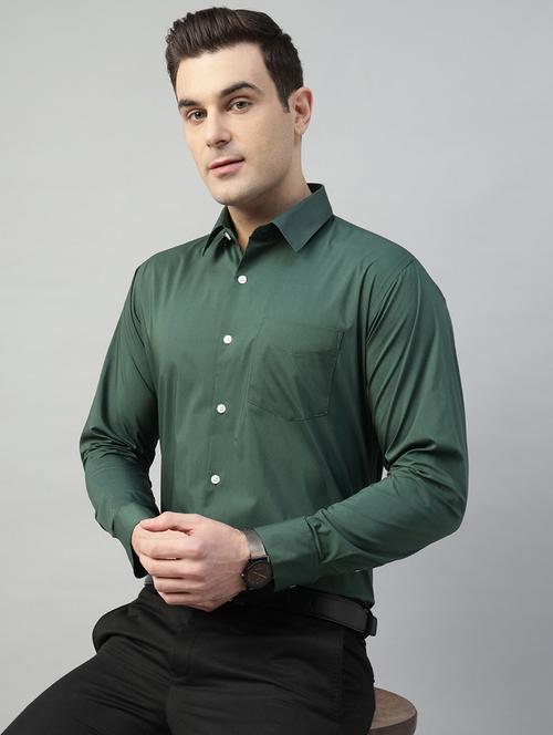 men solid collared long sleeve shirt - 22039716 -  Standard Image - 0