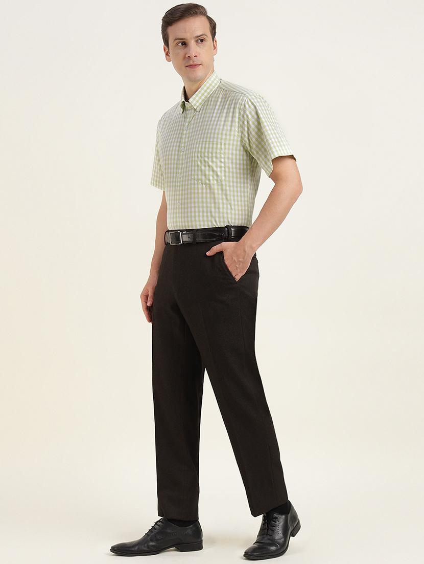 men collared short sleeve regular fit shirt - 22039720 - Standard Image - 3