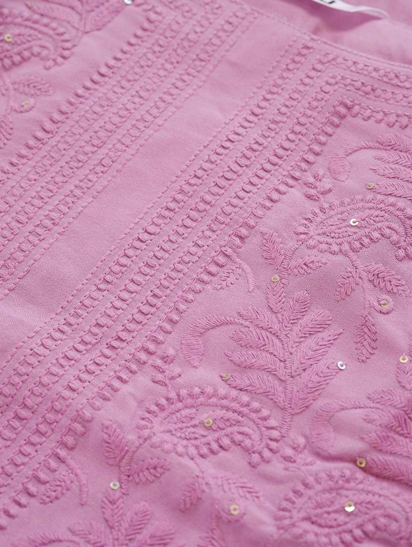 women embroidered shoulder strap ethnic co-ord set - 22039737 - Standard Image - 5