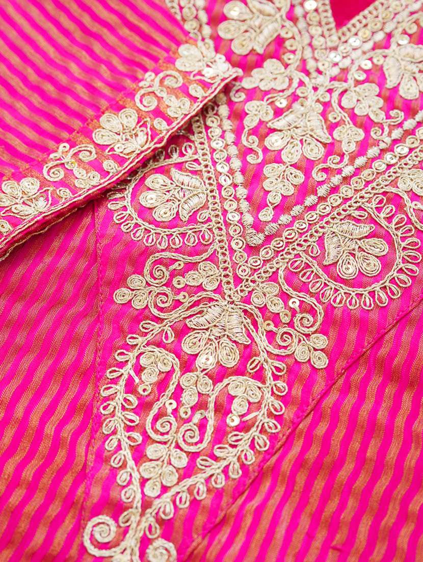 women embroidered three quarter sleeve ethnic co-ord set - 22039744 - Standard Image - 5