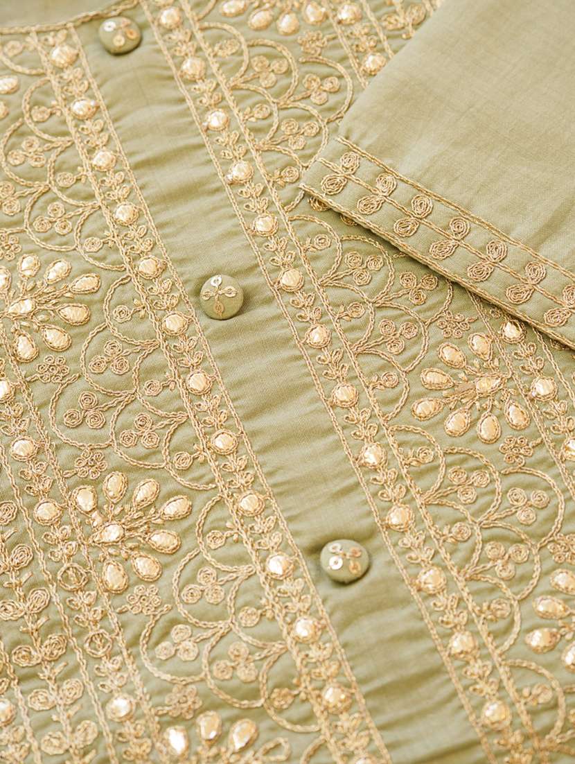 women embroidered kurta and pant with dupatta set - 22039777 -  Standard Image - 5