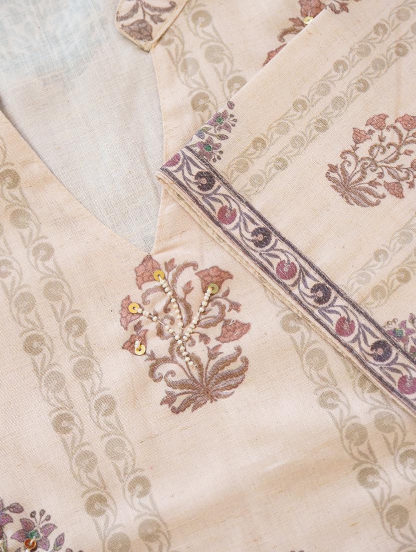 women peinted kurta and pant with dupatta set - 22039794 - Standard Image - 5