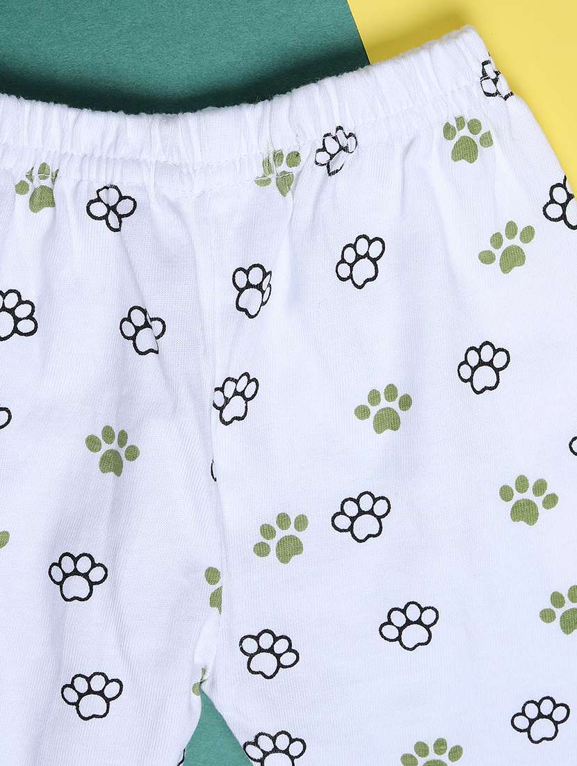 girls printed round neck full length set - 22040321 -  Standard Image - 3