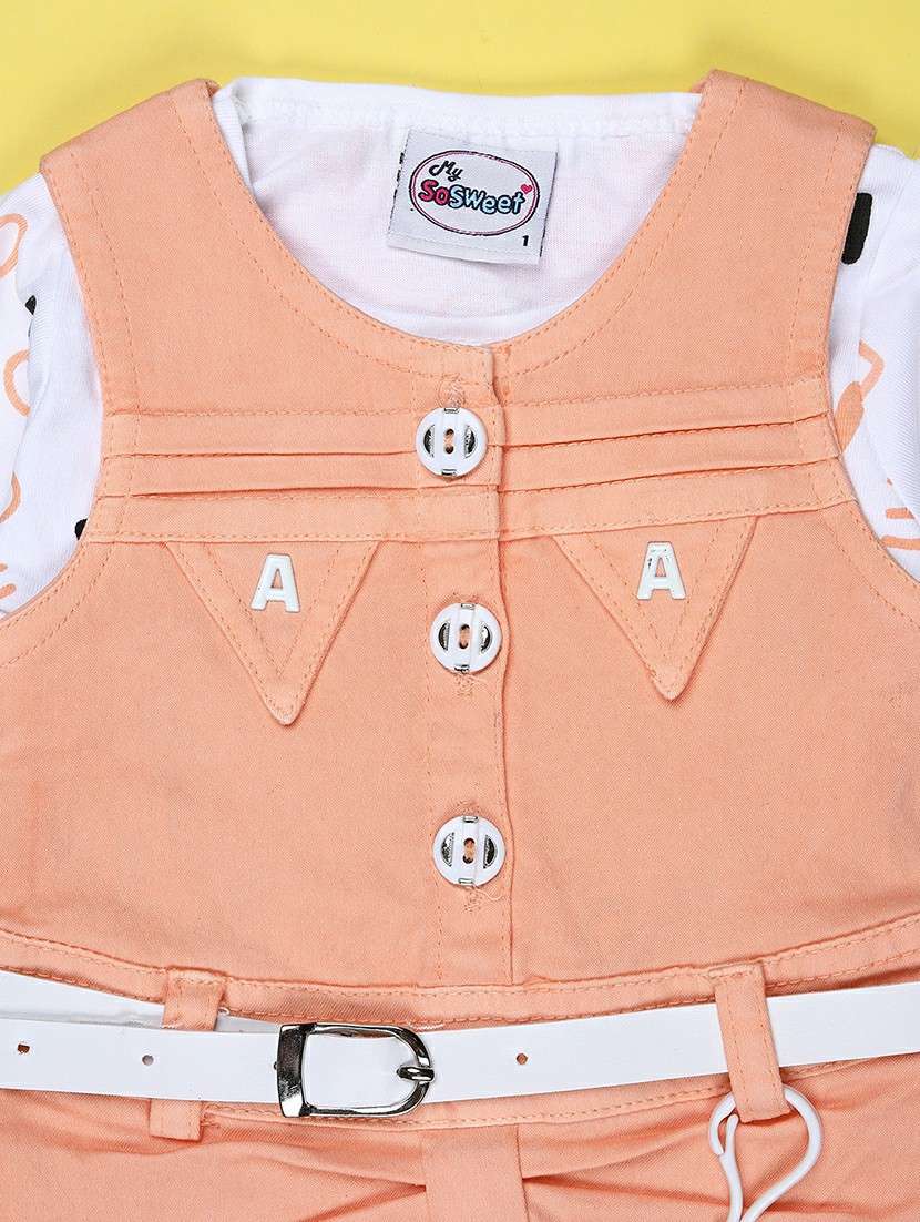 girls printed round neck full length set - 22040322 -  Standard Image - 3