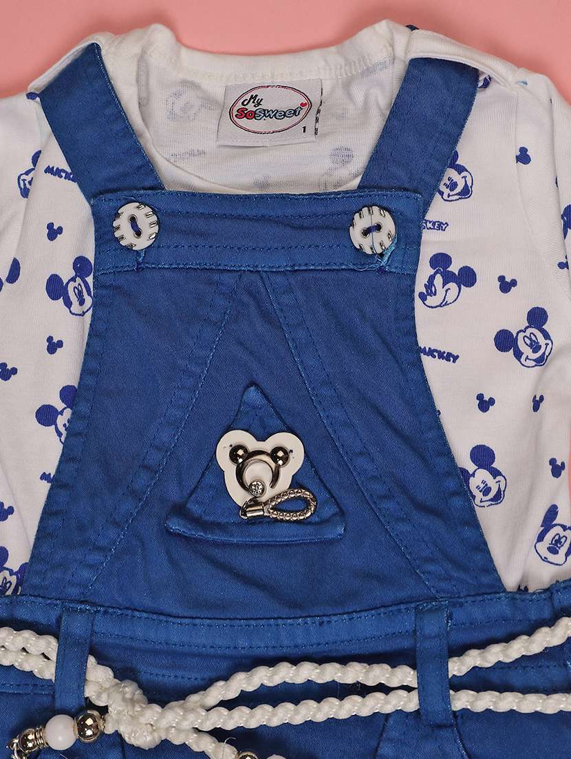 girls printed round neck full length set - 22040325 -  Standard Image - 3