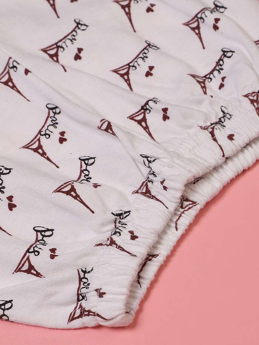 girls printed round neck full length set - 22040329 -  Standard Image - 3