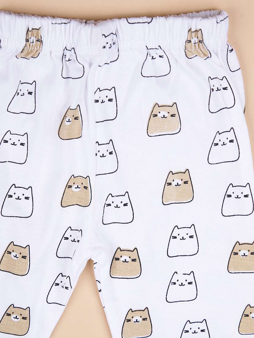 girls printed round neck full length set - 22040331 -  Standard Image - 5