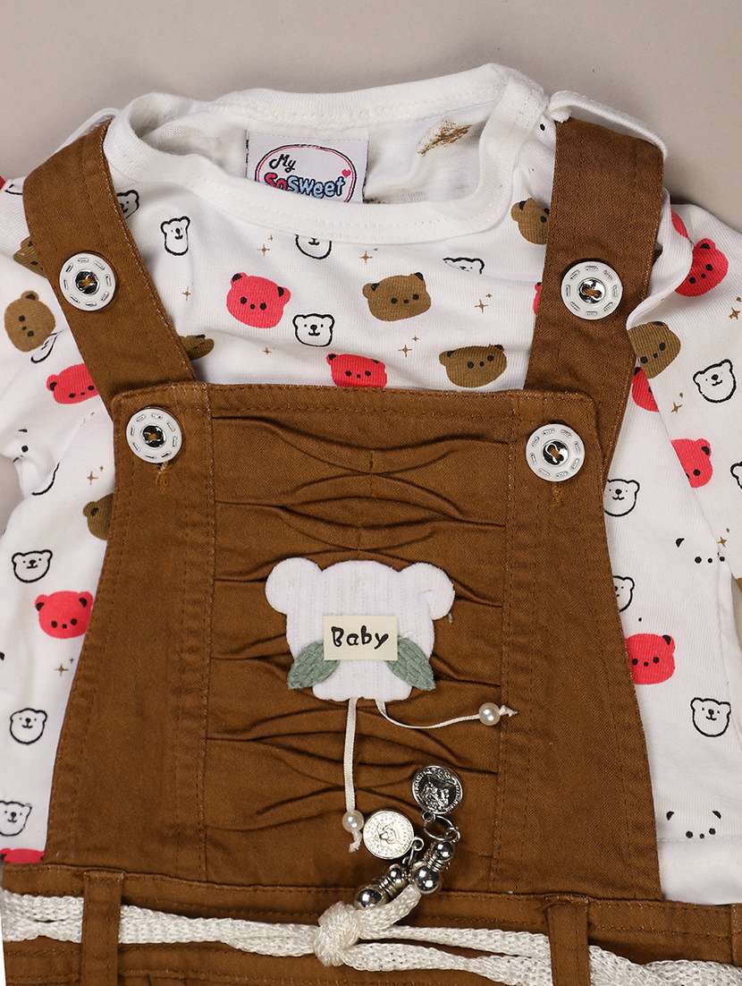 girls printed round neck full length set - 22040333 -  Standard Image - 3