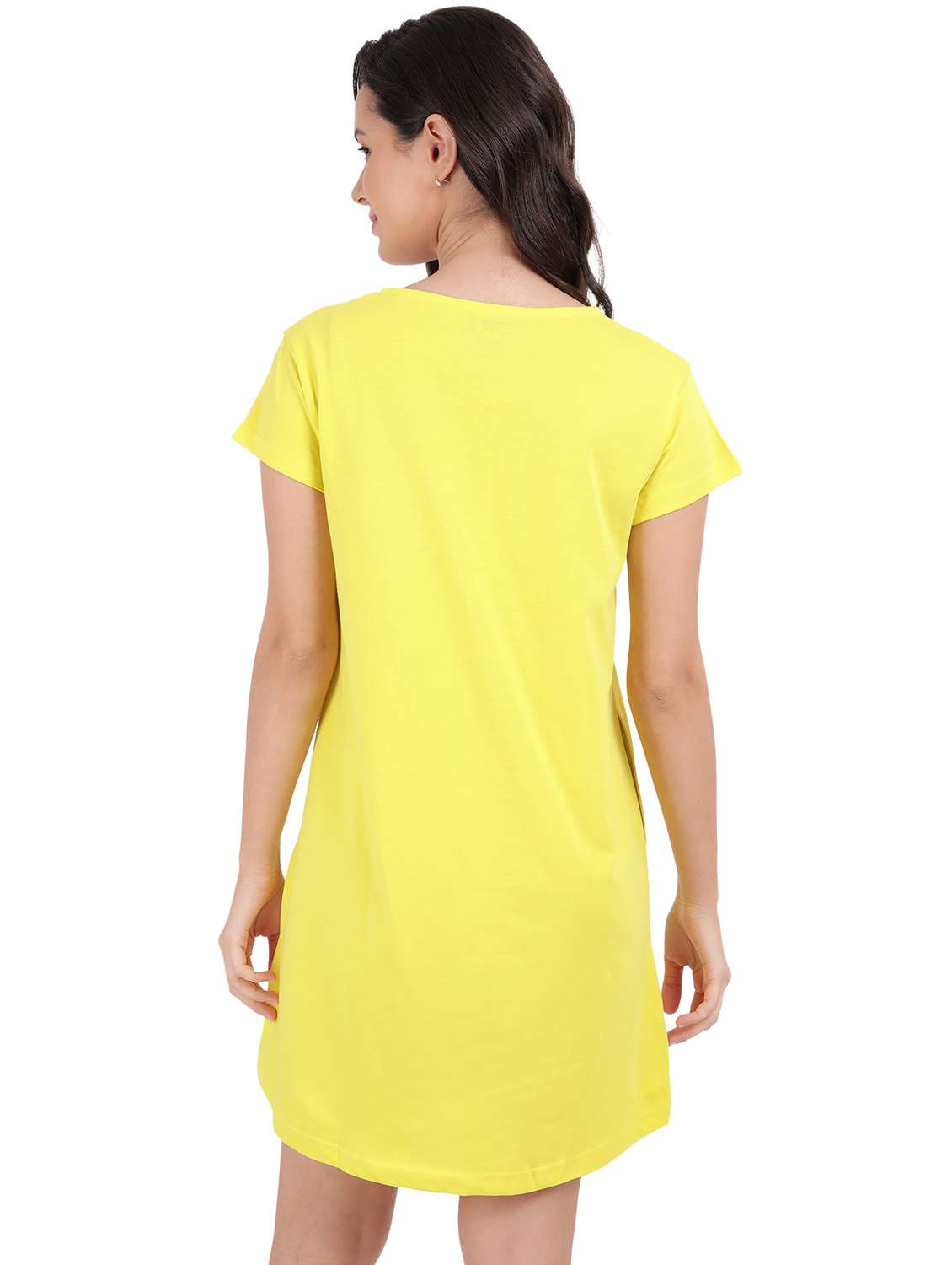 women solid short sleeve sleepshirt - 22040466 -  Standard Image - 3