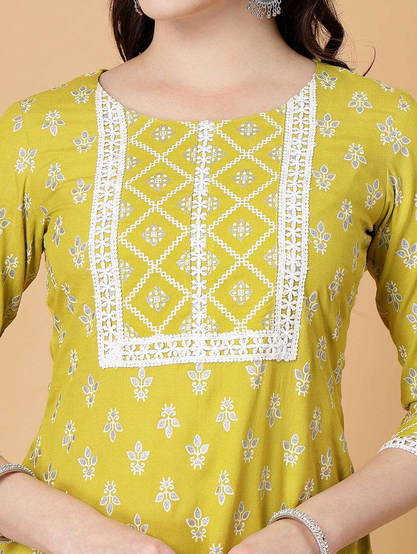 women printed three quarter sleeve straight kurti - 22040903 - Standard Image - 5
