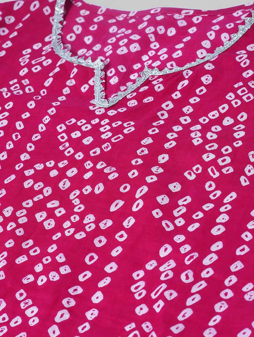women printed three quarter sleeve straight kurta - 22040915 - Standard Image - 5