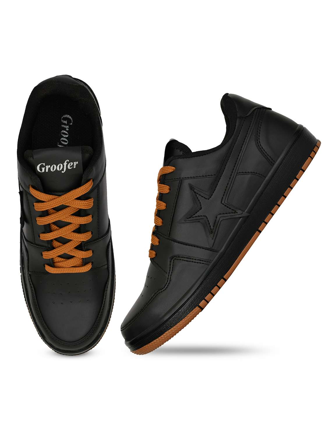 men black lace up sneaker - 22040924 -  Standard Image - 3