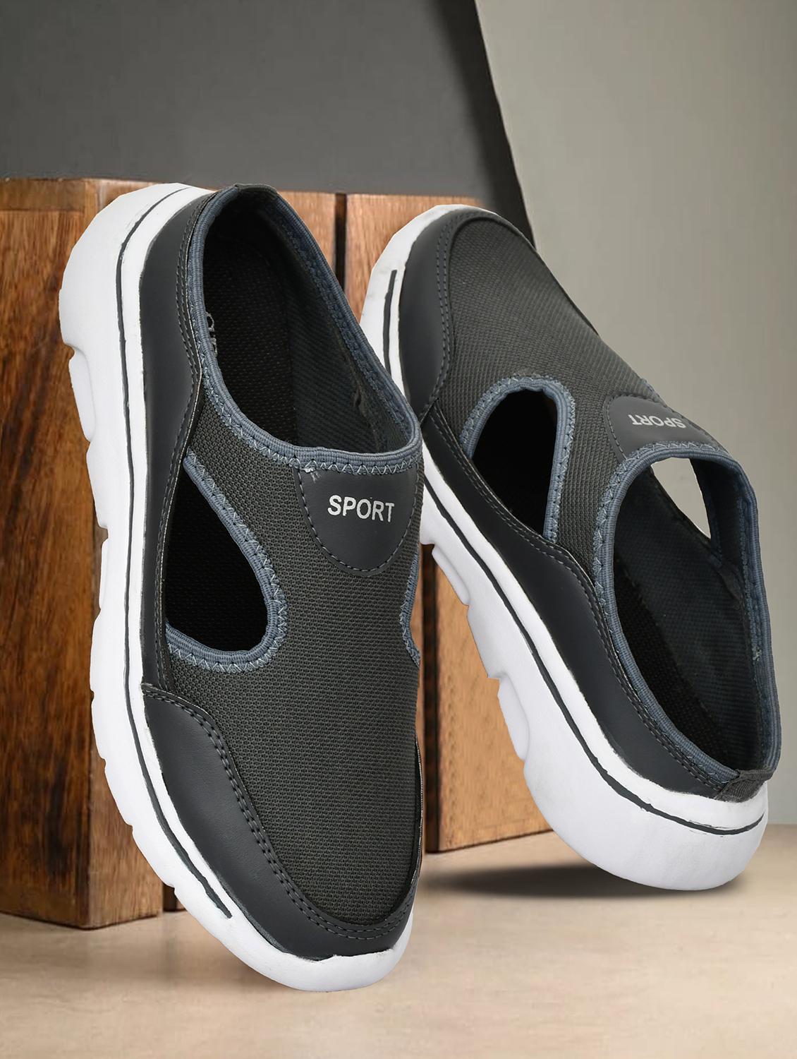 men grey slip on sport shoe - 22040938 - Zoom Image - 0