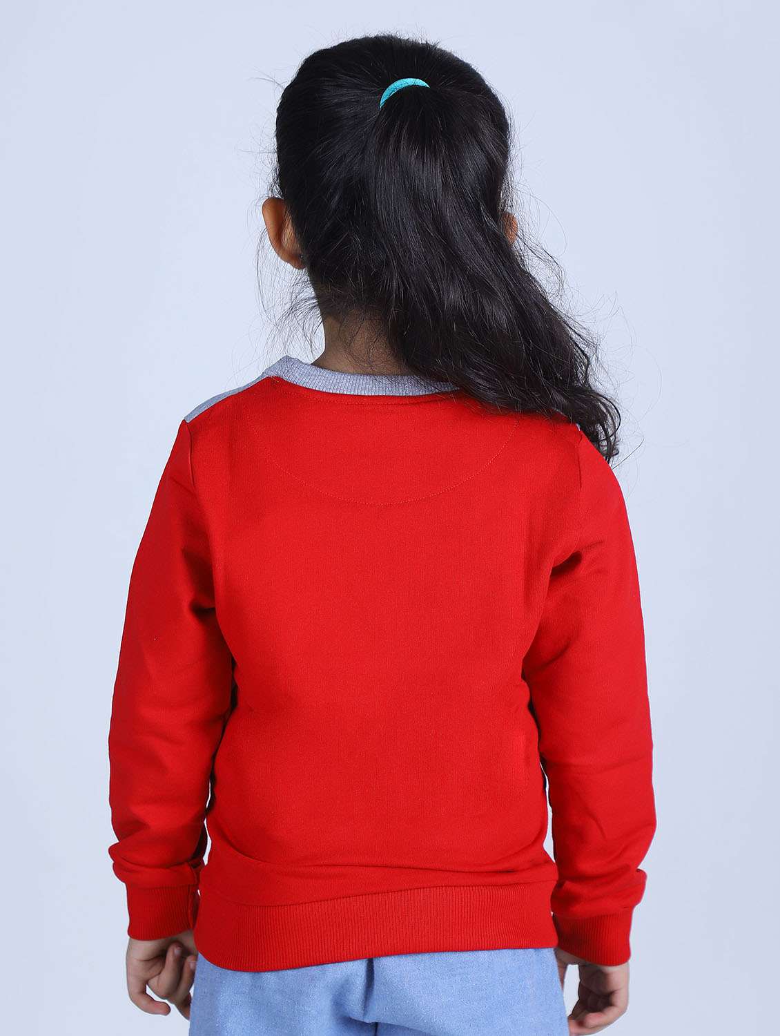 girls printed long sleeve regular fit sweatshirt - 22041061 - Standard Image - 3
