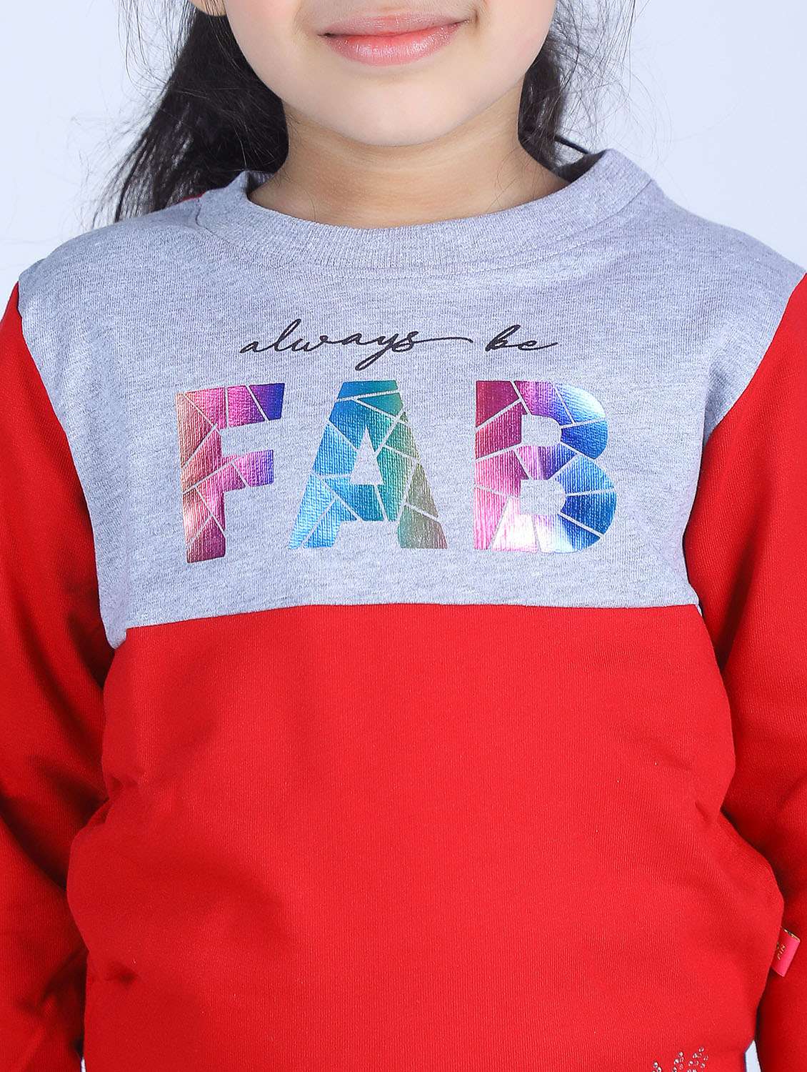 girls printed long sleeve regular fit sweatshirt - 22041061 - Standard Image - 5