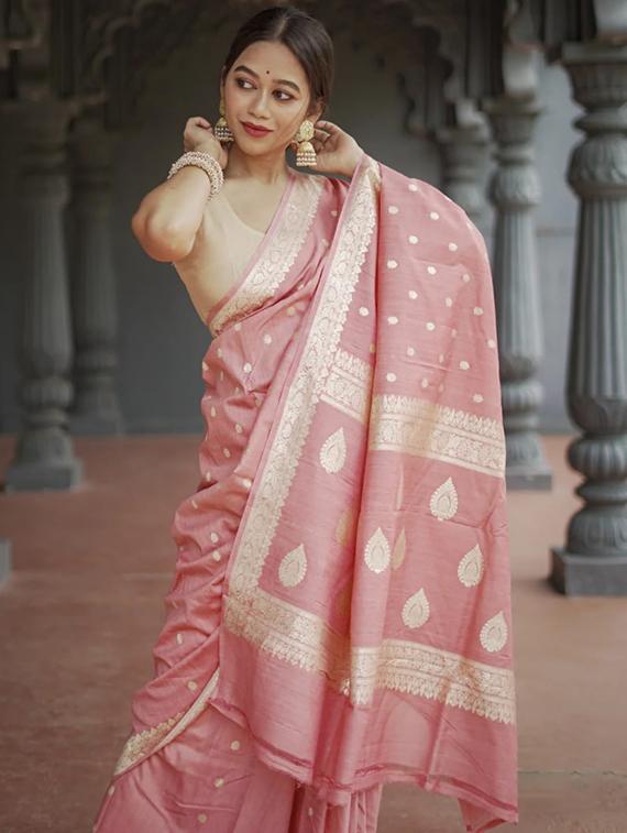 women self design banarasi saree with blouse - 22041102 - Standard Image - 3