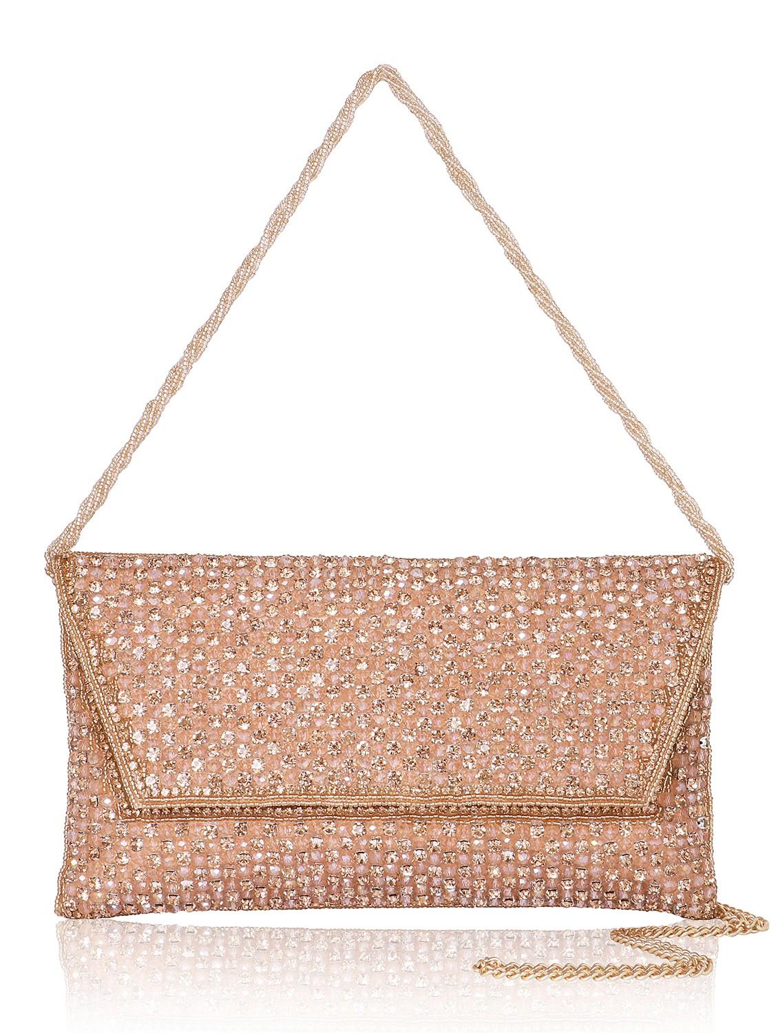 envelope clutch with zari work - 22041130 - Zoom Image - 0