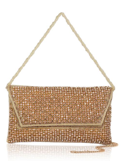 women embellished clutch with flap - 22041132 - Standard Image - 0