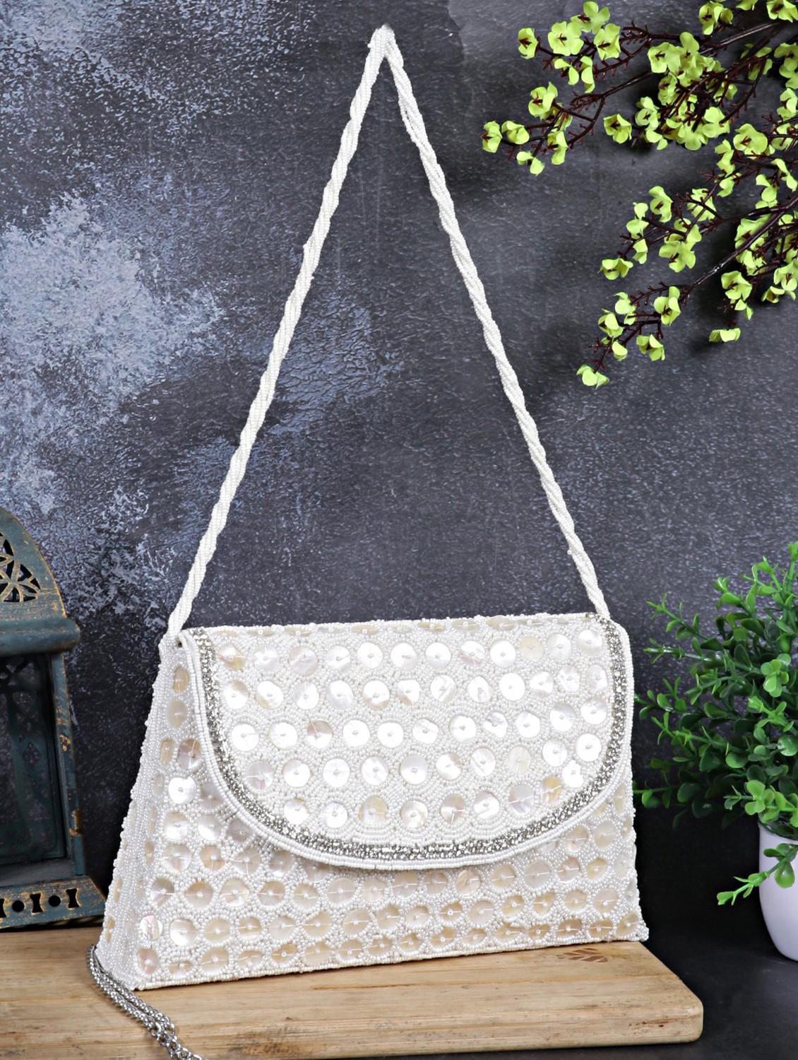 women embellished clutch with flap - 22041134 - Zoom Image - 0