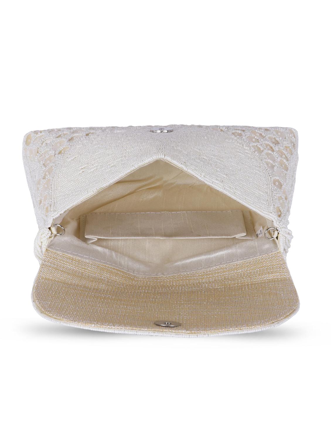 women embellished clutch with flap - 22041134 - Standard Image - 3