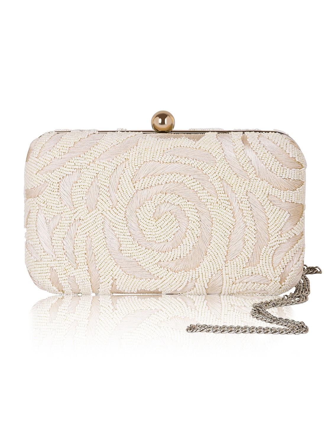 women embellished clutch with flap - 22041137 - Standard Image - 3