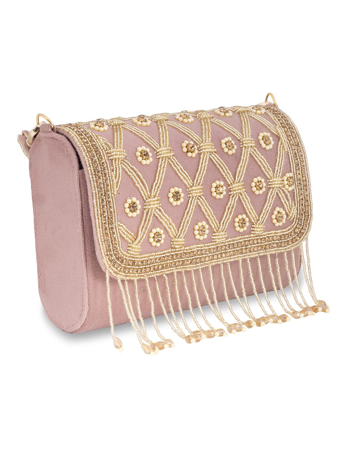 women embellished clutche - 22041193 - Standard Image - 3