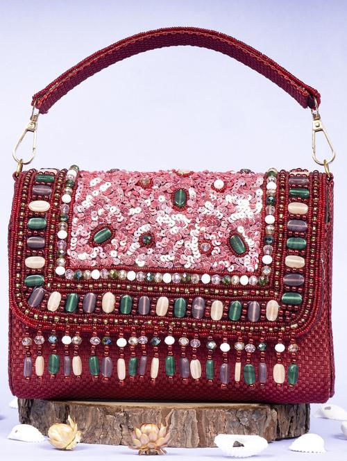 women embellished clutche - 22041194 - Standard Image - 0