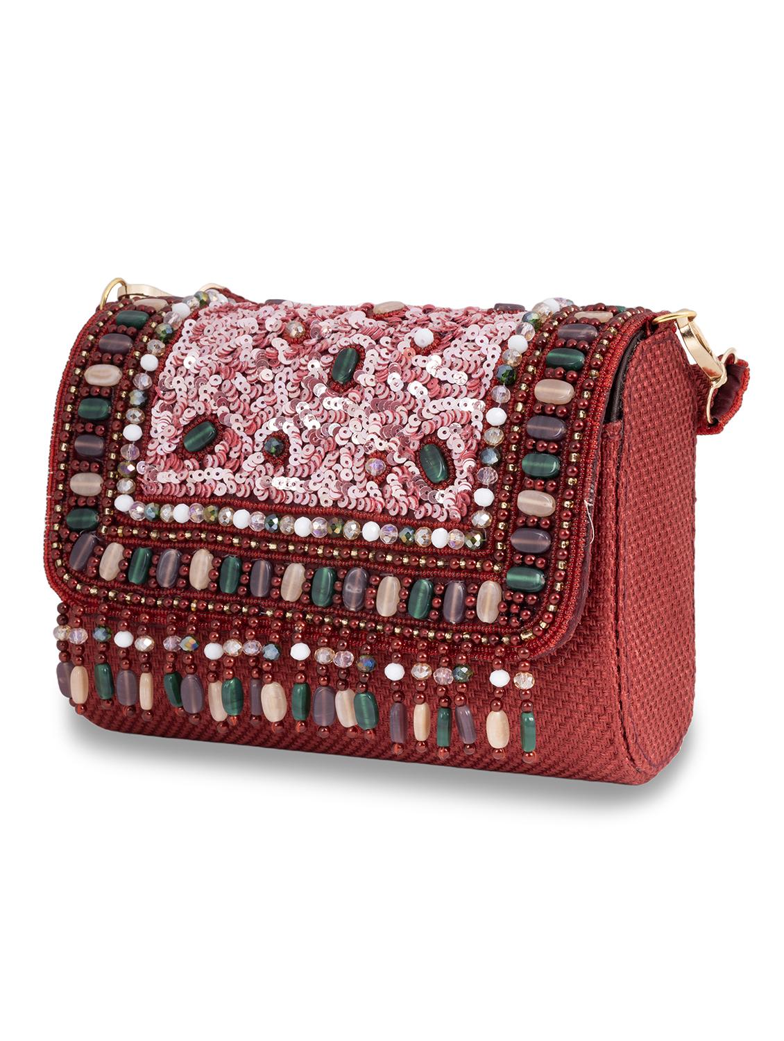 women embellished clutche - 22041195 - Standard Image - 3