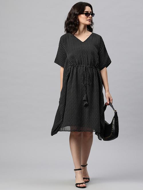 wome printed kimono sleeve kaftan dress - 22041304 - Standard Image - 0