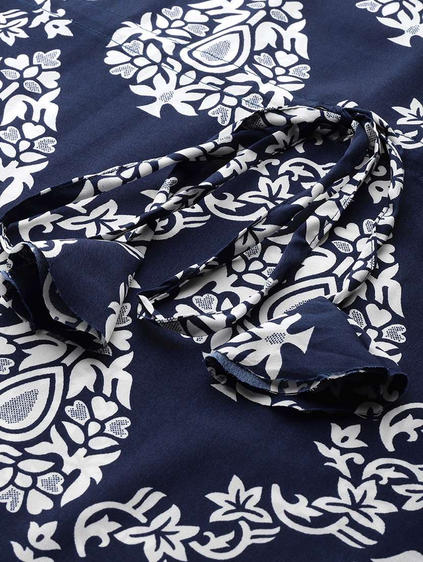women printed kimono sleeve kaftan dress - 22041306 - Standard Image - 5