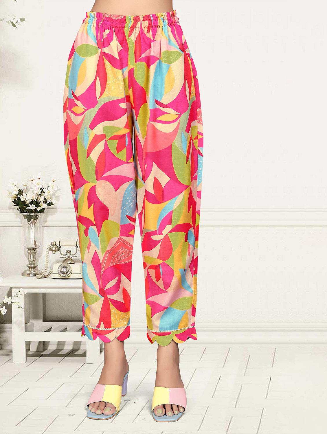women printed three quarter sleeve ethnic co-ord set - 22041316 - Standard Image - 5
