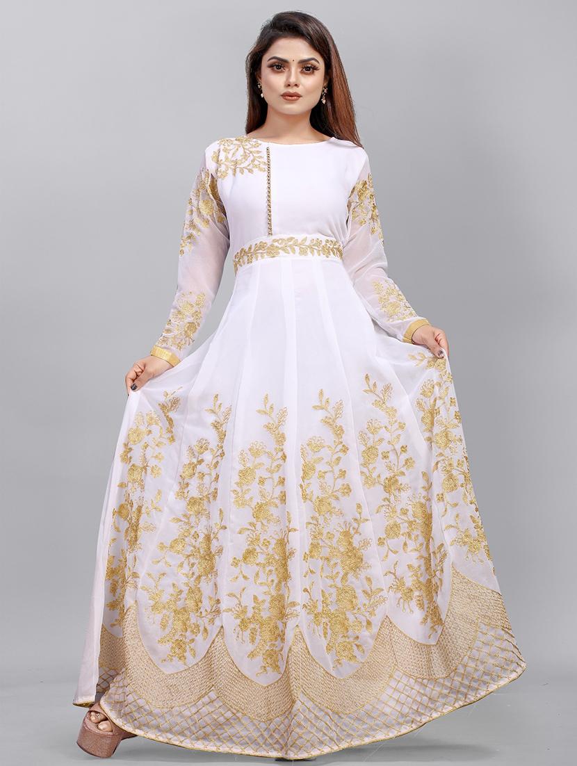 women embroidered fit & flare gown - 22041350 - Zoom Image - 0