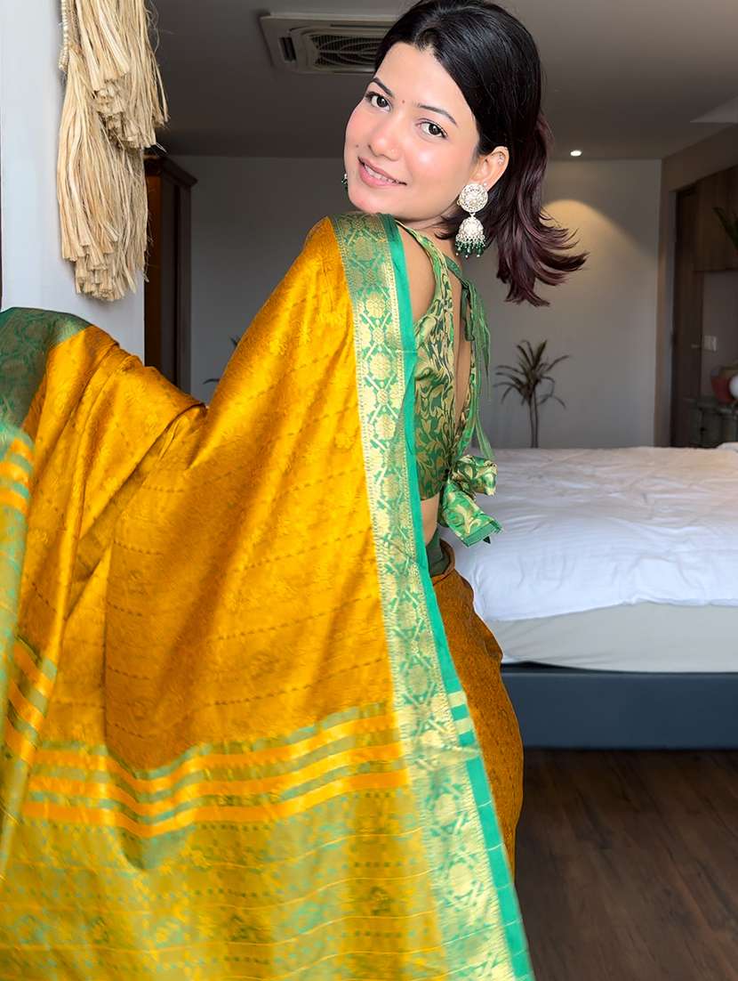 women self design kanjivaram saree with blouse - 22041455 -  Standard Image - 3