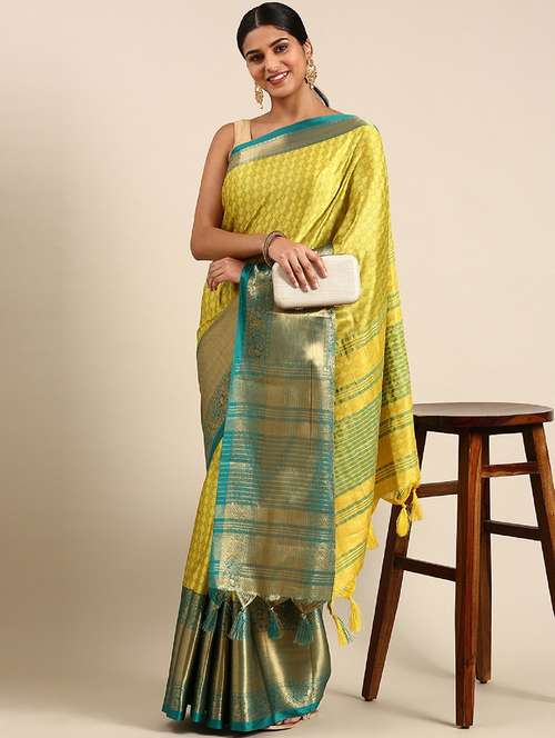 women self design kanjivaram saree with blouse - 22041514 - Standard Image - 0