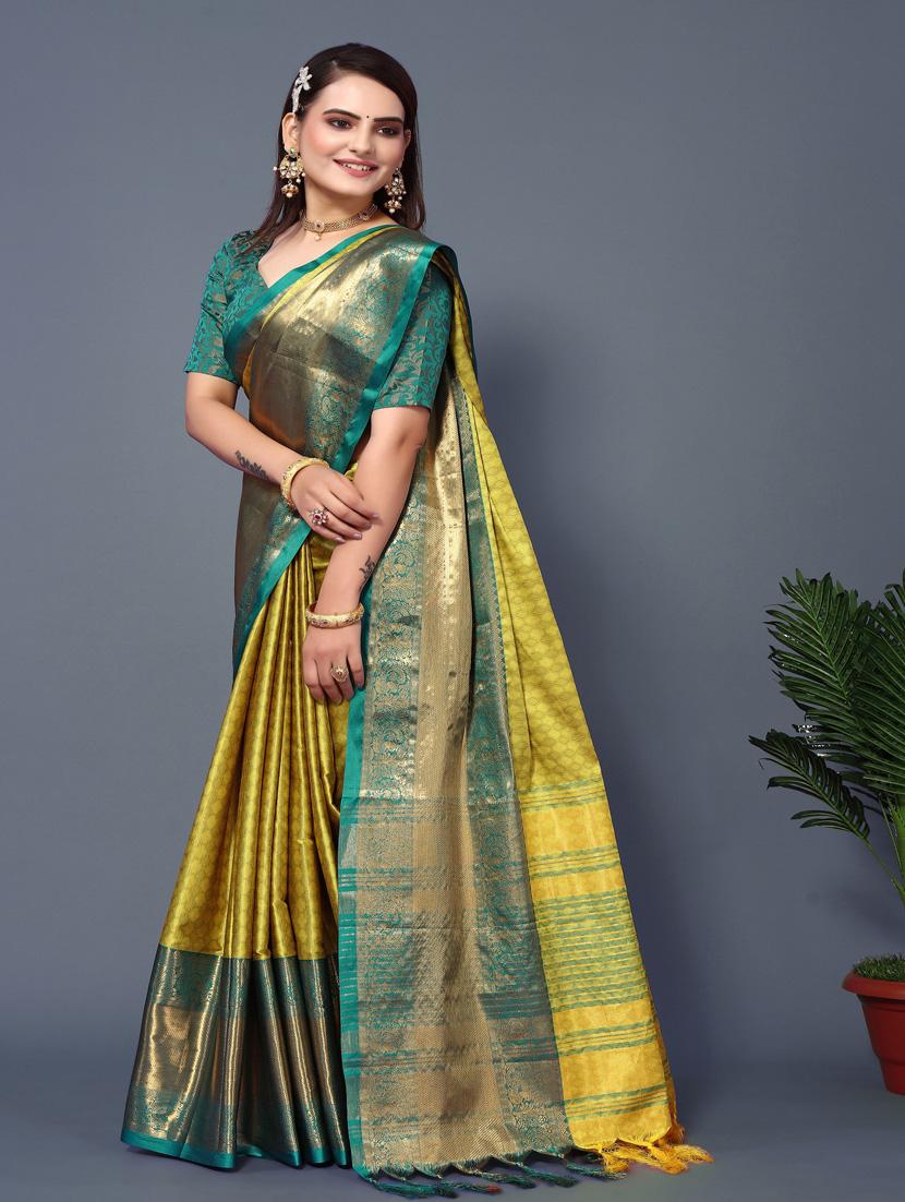 women self design bordered saree with blouse - 22041522 - Zoom Image - 0