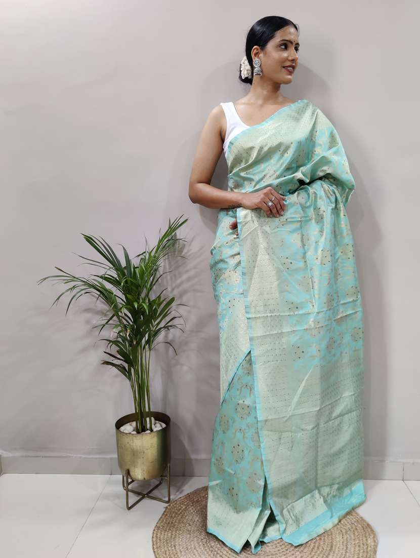 women self design banarasi saree with blouse - 22041536 -  Standard Image - 3