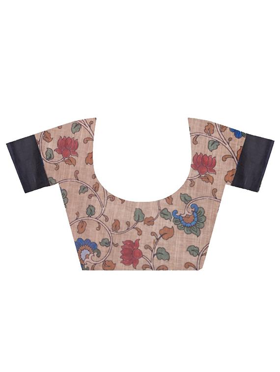 women printed casual wear saree with blouse - 22041715 - Standard Image - 5