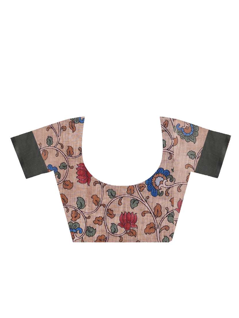 women printed casual wear saree with blouse - 22041719 -  Standard Image - 5