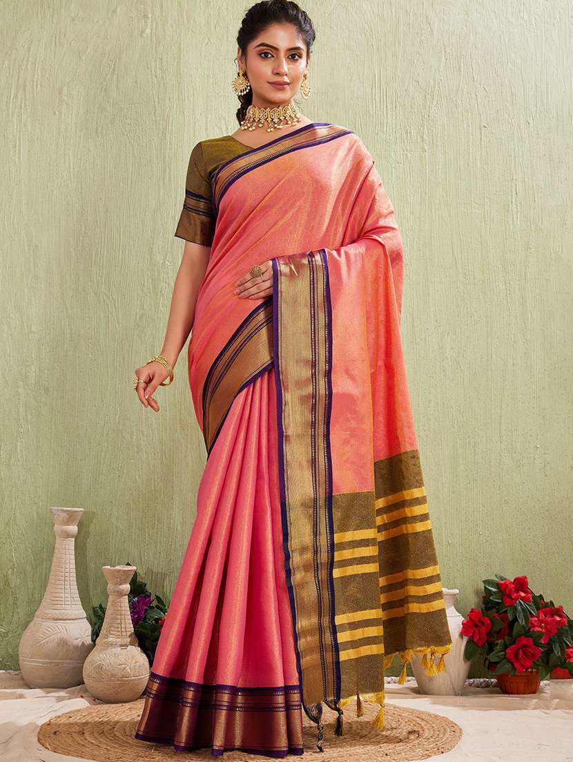 women self design bordered saree with blouse - 22041724 -  Zoom Image - 0