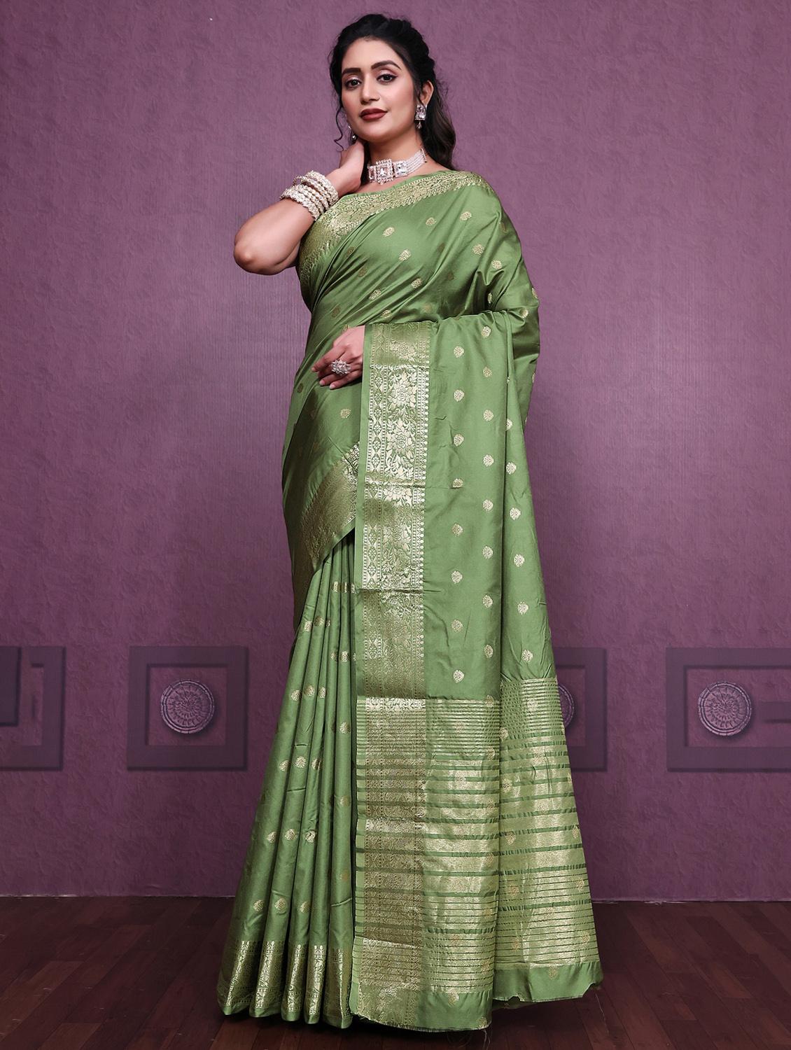 women self design banarasi saree with blouse - 22041821 - Zoom Image - 0